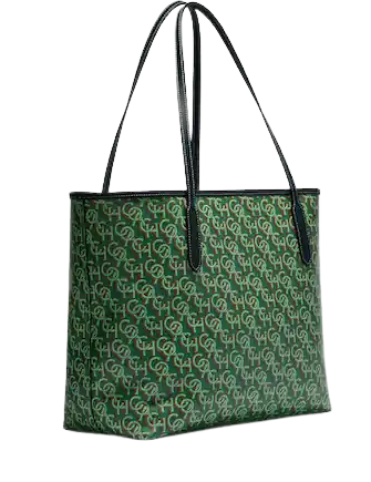 COACH City Tote With グラフィックチェック柄 トートバッグ Coach City Tote With Coach Monogram Print | Brixton Baker