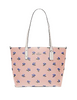Coach City Zip Tote With Bell Flower Print
