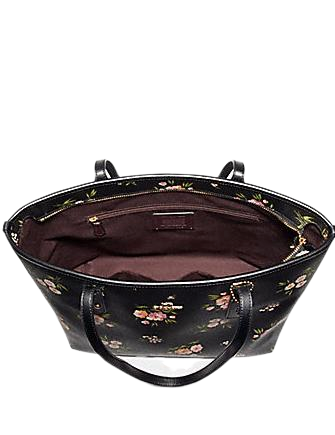 Coach City Zip Tote With Tossed Daisy Print
