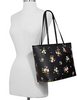 Coach City Zip Tote With Tossed Daisy Print