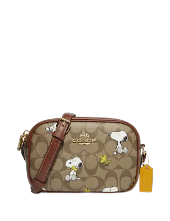 Coach Coach X Peanuts Mini Jamie Camera Bag In Signature Canvas With ...