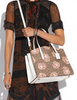 Coach Coated Canvas Signature Rose-Print Charlie Carryall