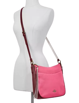 Coach Colorblock Chaise Crossbody in Pebble Leather