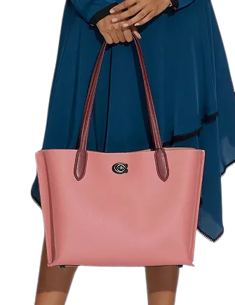 Coach Colorblock Leather Willow Tote
