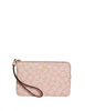 Coach Corner Zip Wristlet With Graphic Ditsy Floral Print