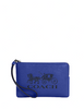 Coach Corner Zip Wristlet With Horse And Carriage