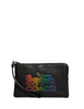 Coach Corner Zip Wristlet With Horse And Carriage