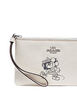 Coach Corner Zip Wristlet With Minnie Mouse Motif