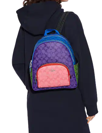 Coach Court Backpack In Blocked Signature Canvas Brixton Baker Coach Court Backpack In Blocked Signature Canvas Brixton Baker