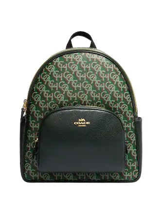 Coach Court Backpack With Coach Monogram Print