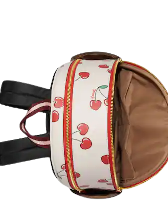 Coach Court Backpack With Heart Cherry Print