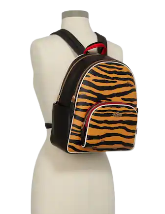 Coach Court Backpack With Tiger Print