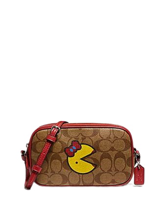 Coach Crossbody Pouch in Signature Canvas with Ms Pack Man