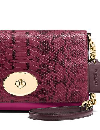 Coach Crosstown Crossbody in Colorblock Exotic Embossed Leather