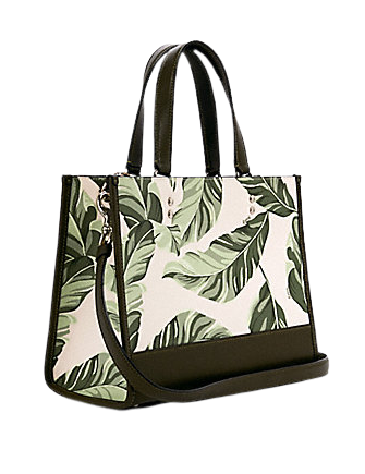 Coach Dempsey Carryall With Banana Leaves Print