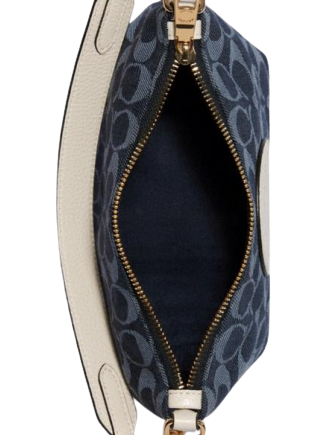 Coach Dempsey Shoulder Bag In Signature Jacquard With Patch