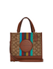 Coach Dempsey Tote 22 In Signature Jacquard With Stripe And Coach Patch