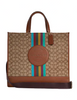 Coach Dempsey Tote 40 In Signature Jacquard With Stripe And Coach Patch