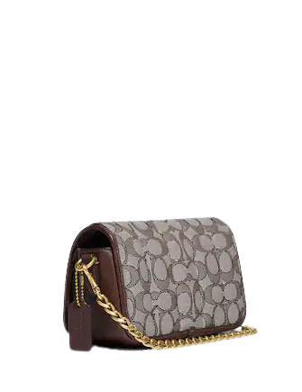 Coach Dinky 18 In Signature Jacquard With Quilting