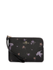Coach Disney X Corner Zip Wristlet With Dalmatian Floral Print