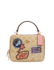 Coach Disney X Coach Box Crossbody In Signature Canvas With Patches