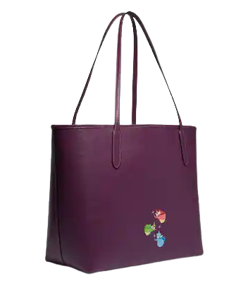 Coach Disney X Coach City Tote With Signature Canvas Interior And Maleficent Motif