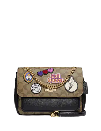 Coach Disney X Coach Klare Crossbody 25 In Signature Canvas With Patches