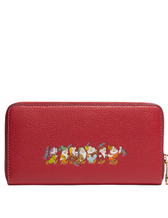 Coach Disney X Coach Long Zip Around Wallet With Signature Canvas Interior And Who Is The Fairest One Of All Motif