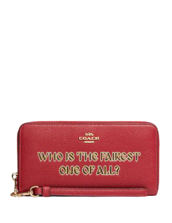 COACH ×Disney フォンウォレット Coach Disney X Coach Long Zip Around Wallet With Signature