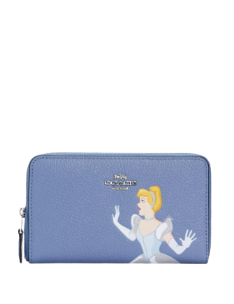 Coach Disney X Coach Medium Id Zip Wallet With Cinderella