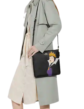 Coach Disney X Coach Rowan File Bag With Evil Queen Motif