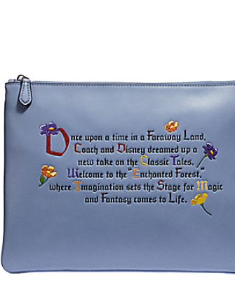 Coach Disney X Large Clutch 30 With Once Upon A Time Print