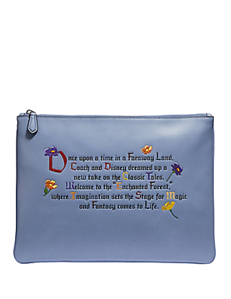 Coach Disney X Large Clutch 30 With Once Upon A Time Print