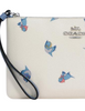 Coach Disney X Large Corner Zip Wristlet With Cinderella Flying Birds Print