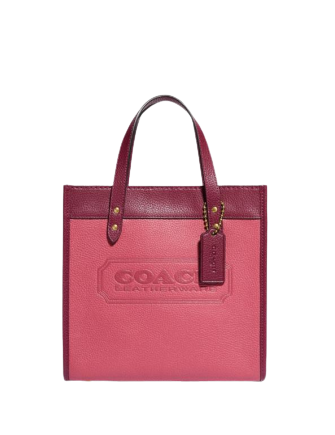 Coach Field Tote 22 In Colorblock With Coach Badge | Brixton