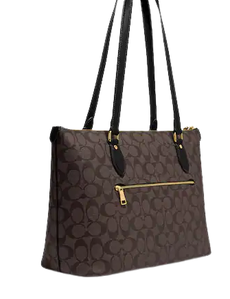 Coach Gallery Tote Bag Signature Canvas Brown in Coated Canvas