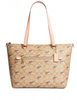 Coach Gallery Tote In Signature Canvas With Strawberry Print