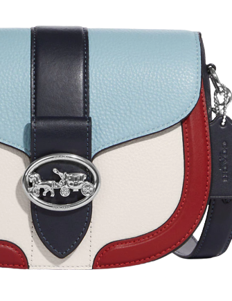 Coach Georgie Saddle Bag In Colorblock Brixton Baker
