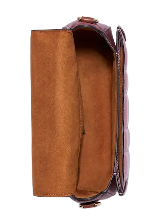 Coach Georgie Saddle Bag With Colorblock Puffy Quilting