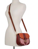 Coach Georgie Saddle Bag With Colorblock Puffy Quilting