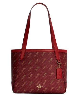 Coach Horse And Carriage Tote 27 With Horse And Carriage Dot Print