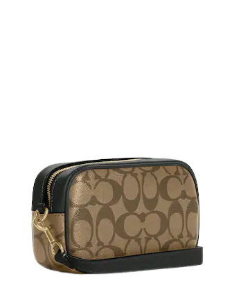 Coach Jamie Wristlet In Signature Canvas With Varsity Motif