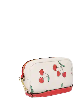 Coach Jamie Wristlet With Heart Cherry Print