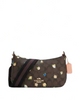 Coach Jes Baguette In Signature Canvas With Vintage Mini Rose Print