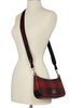 Coach Jes Baguette With Buffalo Plaid Print