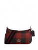 Coach Jes Baguette With Buffalo Plaid Print