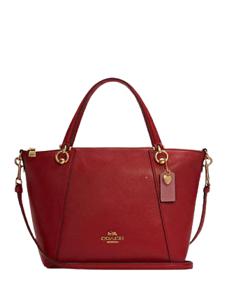 Coach Kacey Satchel In Colorblock With Heart Charm