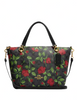 Coach Kacey Satchel In Signature Canvas With Fairytale Rose Print