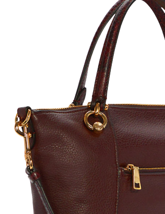 Coach Kacey Satchel With Snake Trim