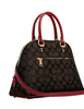 Coach Katy Satchel In Signature Canvas
